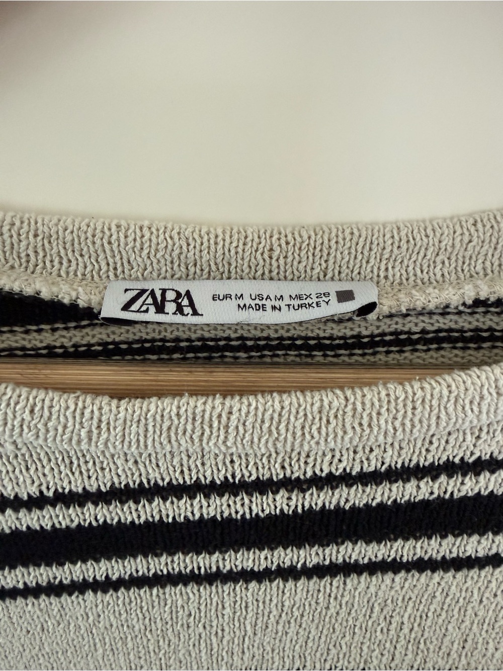 Zara Lightweight Stripped Cropped Sweater, size medium. - Picture 5 of 5